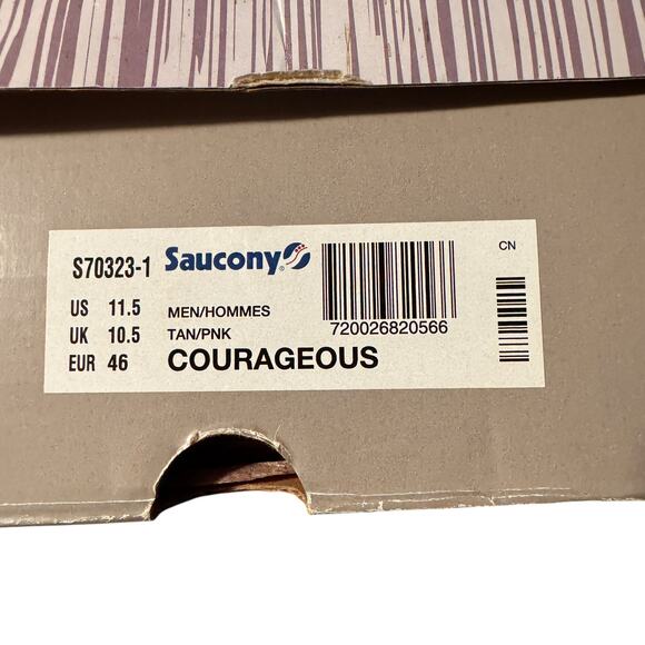 NEW Saucony x Feature Courageous Bacon & Eggs Sneakers 11.5 Tennis Shoes NIB - Picture 9 of 10